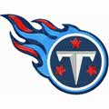 Tennessee Titans logo machine embroidery design