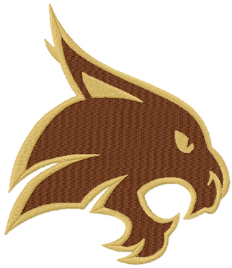 Texas St-San Marcos Bobcats Logo machine embroidery design
