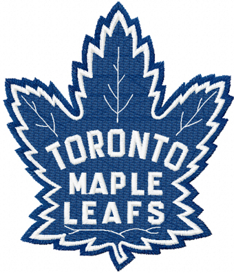 Toronto Maple Leafs logo machine embroidery design