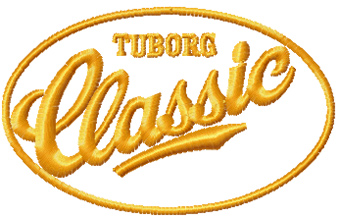 Tuborg Classic logo machine embroidery design