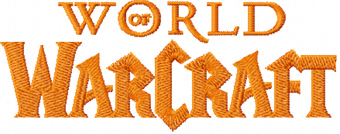 World of Warcraft logo machine embroidery design