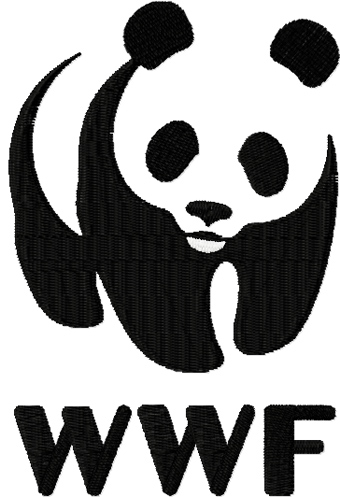 WWF logo machine embroidery design