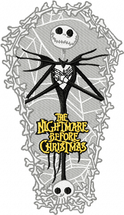 The Nightmare Before Christmas machine embroidery design