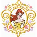 Beauty Disney Princess machine embroidery design