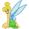 Tinkerbell embroidery design for brother janome machines