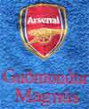 Towel with arsenal club embroidery