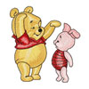 Baby Pooh and piglet machine embroidery design