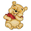 Funny Baby pooh machine embroidery design