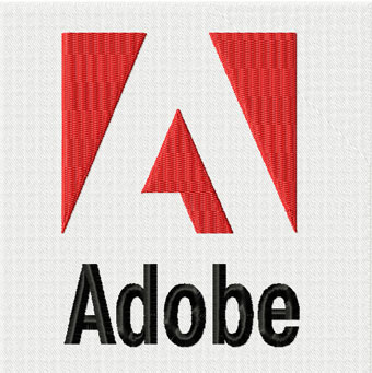 Adobe logo machine embroidery design