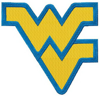 West Virginia Mountaineers logo machine embroidery design