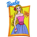 Barbie machine embroidery design