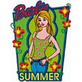 Barbie Summer Style machine embroidery design