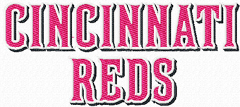 Cincinnati Reds Wordmark Logo machine embroidery design