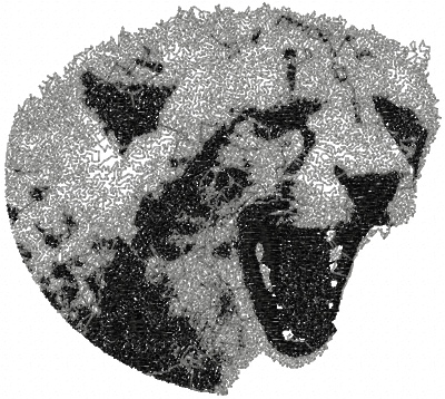 free jaguar photo stitch embroidery