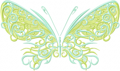 Spring Myth Fantastic butterfly embroidery design