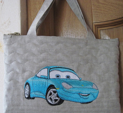 cars sally embroidery design