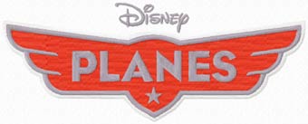 Disney Planes logo machine embroidery design