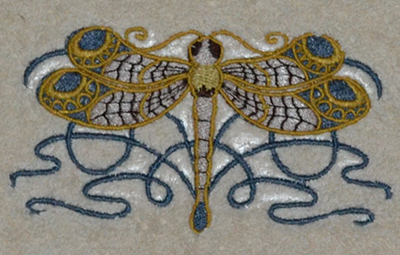 celtic dragonfly machine embroidery design