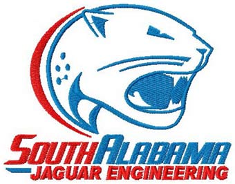South Alabama University logo machine embroidery design