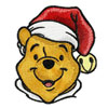 Christmas Winnie Pooh machine embroidery design for Brother