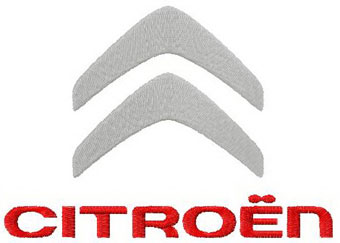 Citroen logo machine embroidery design