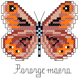 butterfly free cross stitch embroidery design