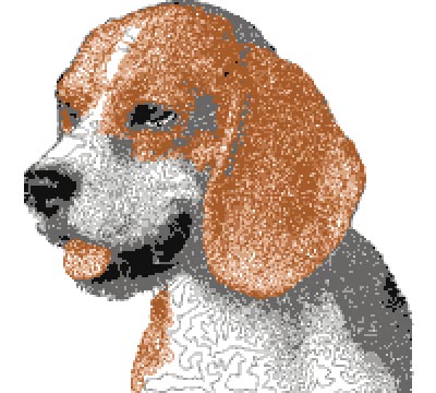 beagle free dog embroidery design 