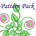Flowers machine embroidery patterns 