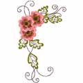 Vintage Flower machine embroidery design