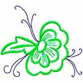 Flowers Applique free embroidery design
