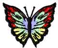 Small Butterfly free machine embroidery design
