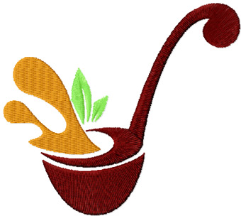 Cookware free machine embroidery design