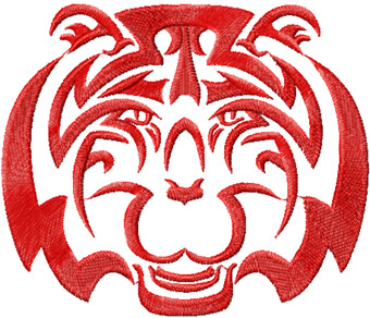 Tribal Tiger  free embroidery design