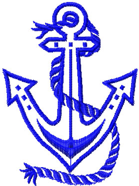 anchor free machine embroidery design 