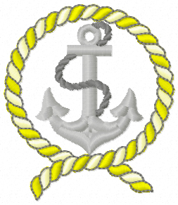 Anchor free machine embroidery design for Brother