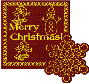 Embroidery christmas design for download