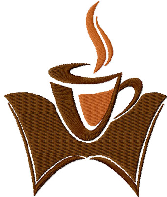 Coffee Cup free machine embroidery design