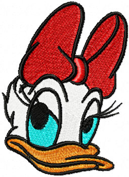 Donald daisy Disney free embroidery design