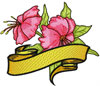 free flower hibiscus embroidery design