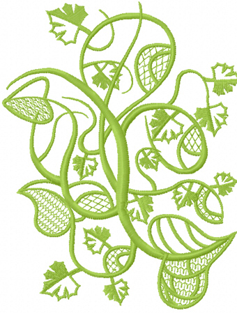 Wild ivy free embroidery design