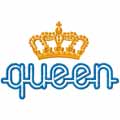 Queen free machine embroidery design