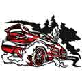 Racing Car free embroidery design