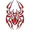 spider free machine embroidery design for instant download