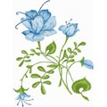 Free machine embroidery design Blue Rose
