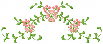 Just flowers free machine embroidery design