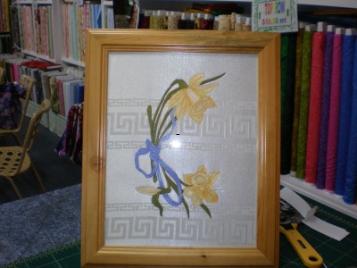 daffodil free flower machine embroidery design