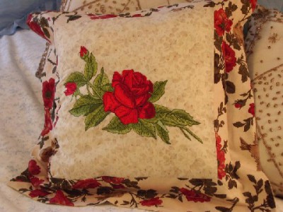 free rose machine embroidery design