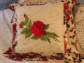 pillow with free mega rose design