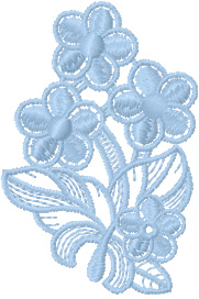 Free flower lace machine embroidery design