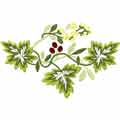 Wild berries free embroidery design